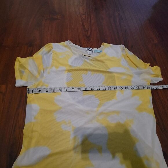 Future Collective x Gabriella Karefa Yellow Floral Print Mesh Midi Dress XXL - Picture 11 of 13